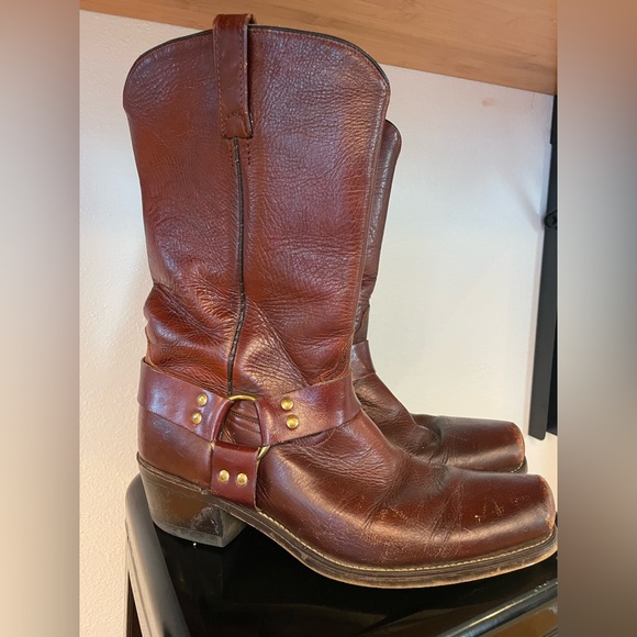 Dingo Leather Harness Boots - Picture 2 of 11